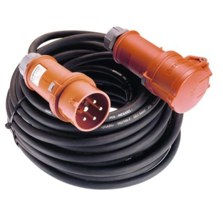 25m Extension Cable 380V 32A black