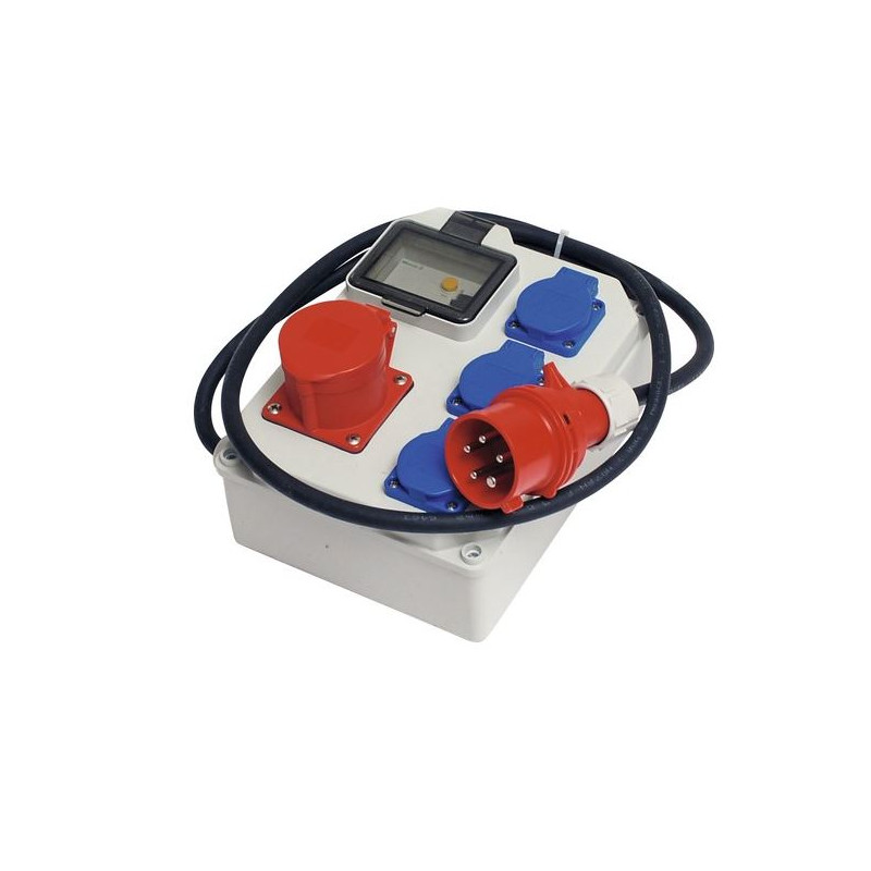 Power splitter 16A, 3x220V outlets, and one 380V outlet